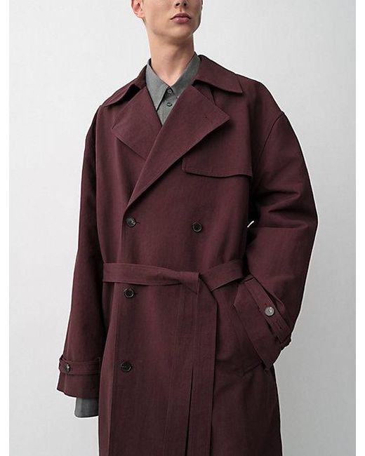 Calvin Klein Red Truman Trench Coat for men