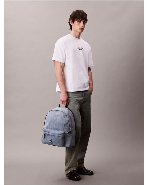calvin klein jeans logo backpack in mini Men's Zip Up Black One Size Black One Size Fashion around closure Calvin Klein Women's Backpack Mini