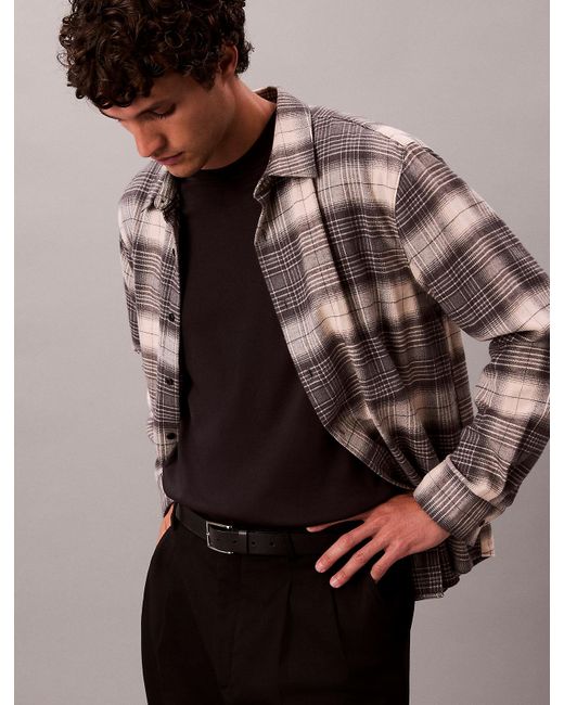 Camicia Button-Down di Calvin Klein in Black da Uomo