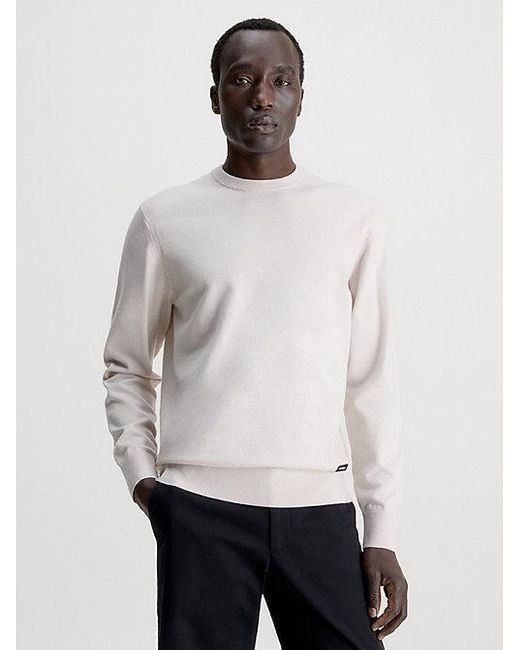 Jersey de mezcla de Calvin Klein de hombre de color Blanco | Lyst
