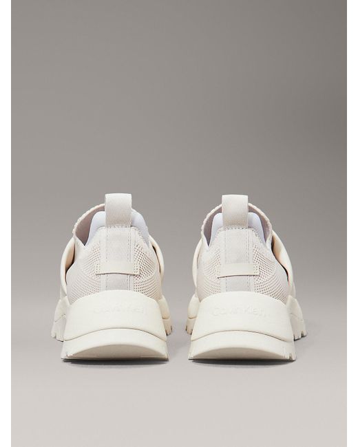 Calvin Klein Metallic Slip-On Knit Trainers