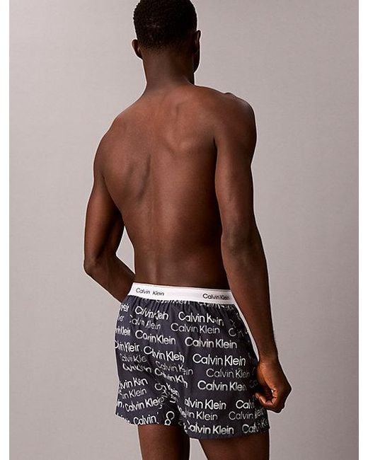 Calvin Klein Brown Boxers Cotton Poplin for men