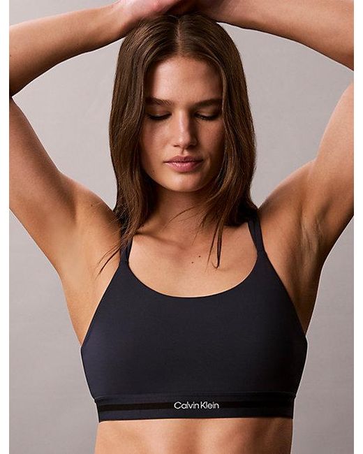 Calvin Klein Blue Sport Low Support Quick Dry Sports Bra