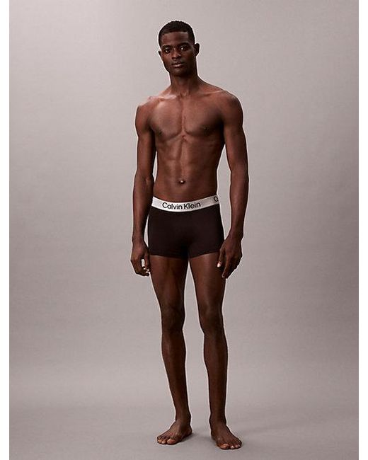 Calvin Klein Black 3 Pack Trunks Micro Stretch for men