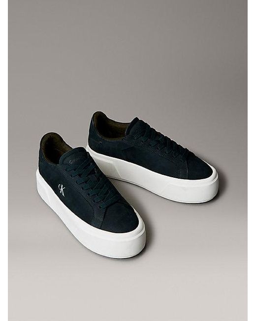 Calvin Klein Multicolor Leather Warm Winter Platform Trainers
