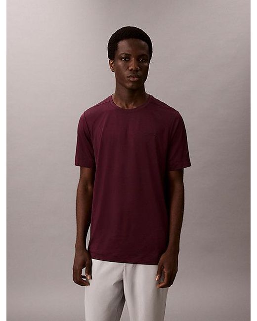 Calvin Klein Purple Sport Breathable Anti Wrinkle Travel T-Shirt for men
