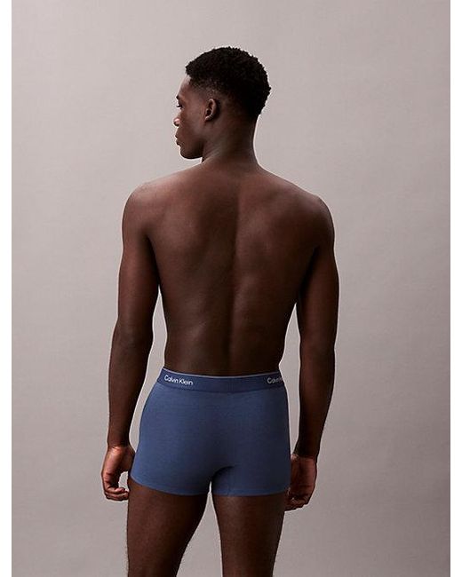 Calvin Klein Blue 3 Pack Relaxed Trunks for men