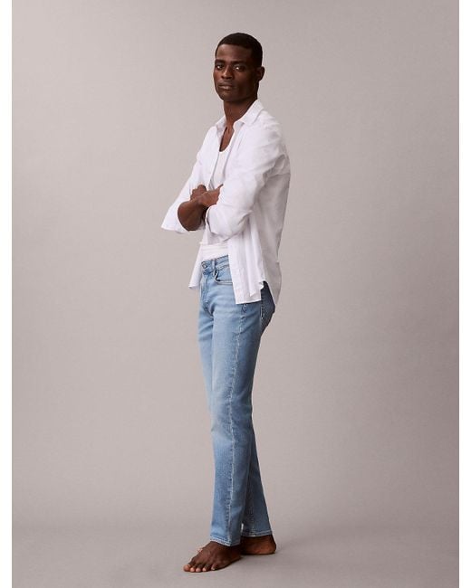 Calvin Klein Blue Slim Tapered Jeans for men