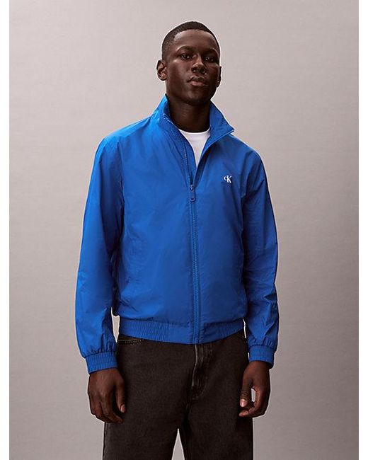 Calvin Klein Blue Jeans Technical Zip Up Jacket for men