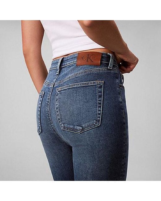 Calvin Klein Blue Jeans High Rise Skinny Jeans