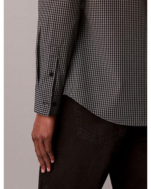 Calvin Klein Multicolor Gingham Slim Button Down Shirt for men