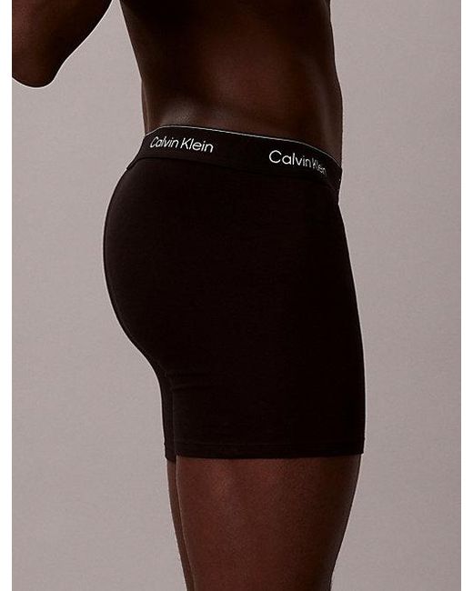 Calvin Klein Black 7 Pack Boxer Briefs for men