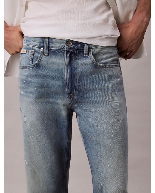 Calvin Klein Gray 90's Straight Jeans for men