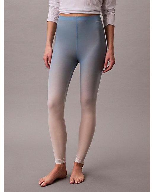 Calvin Klein Thermische Onzichtbare Basic Legging in het Blue