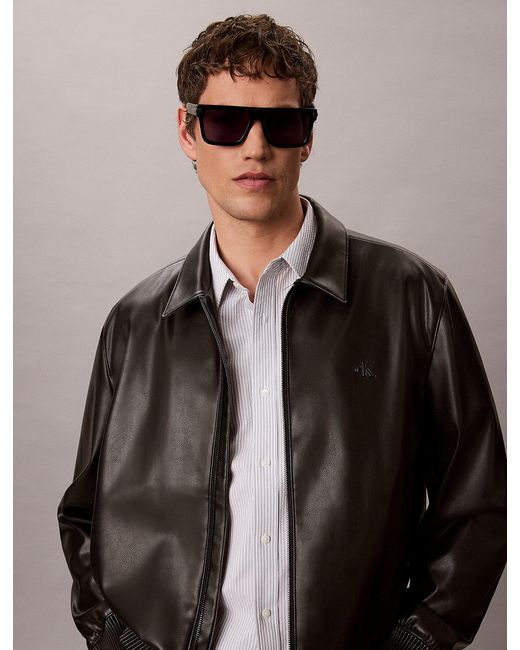 Calvin Klein Gray Modified Rectangle Sunglasses Ck26505S