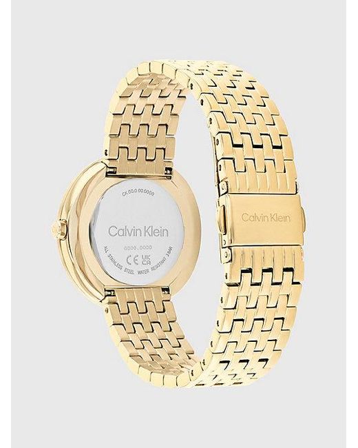 Calvin Klein Metallic Watch Twisted Bezel