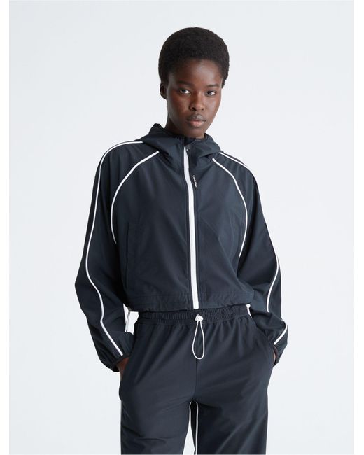 Calvin Klein Ck Sport Windbreaker Jacket in Blue Lyst