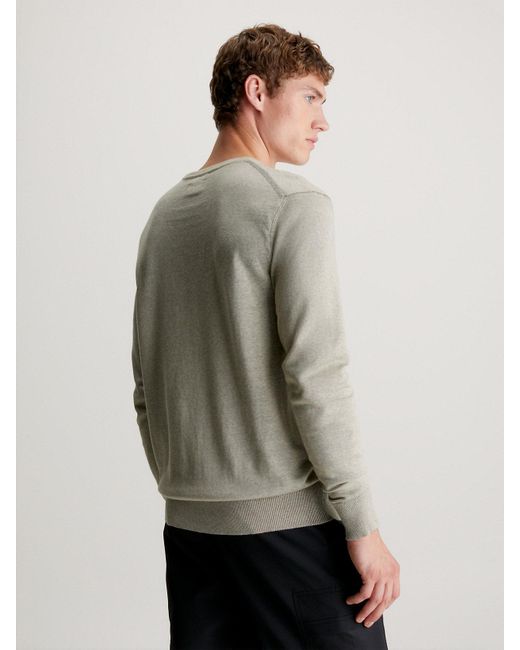 Calvin Klein Natural Cotton Silk Jumper for men