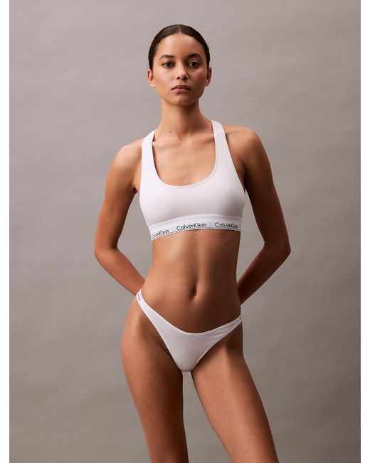 Calvin Klein White String Thong