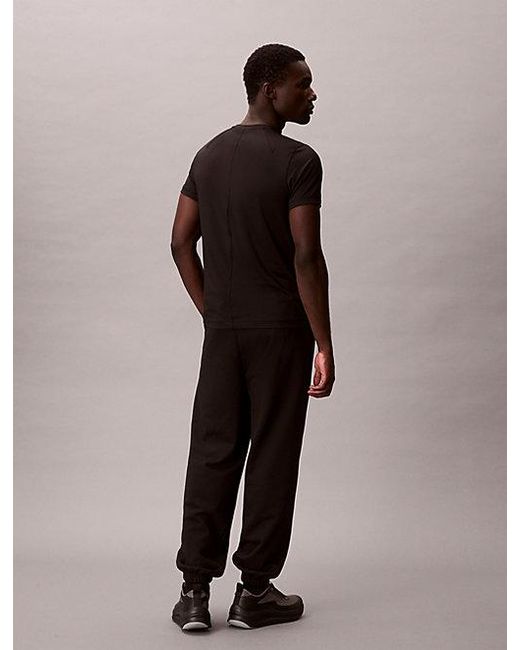 Calvin Klein Black Sport Soft Cotton French Terry Joggers for men