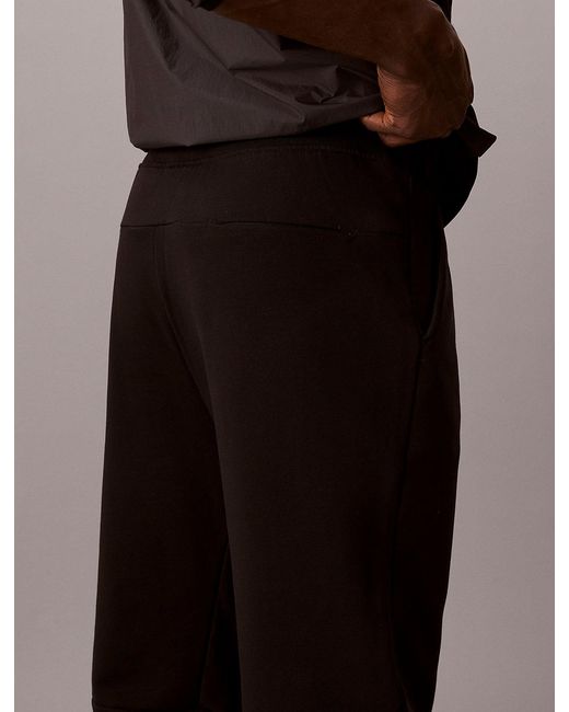 Calvin Klein Brown Cotton Blend French Terry Joggers for men