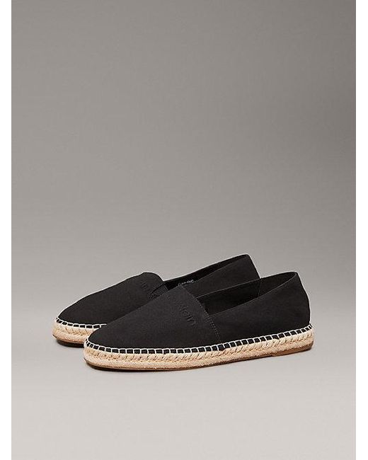 Calvin Klein Espadrilles Aus Canvas in Gray für Herren