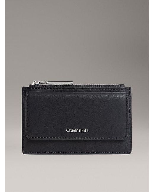 Calvin Klein Rfid-Pashouder Met Rits in het Gray