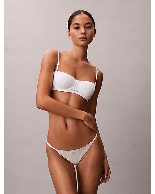 Calvin Klein Brown Bikini Briefs Cotton Modal Bare