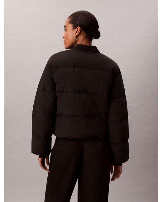 Calvin Klein Black Short Down Puffer Jacket