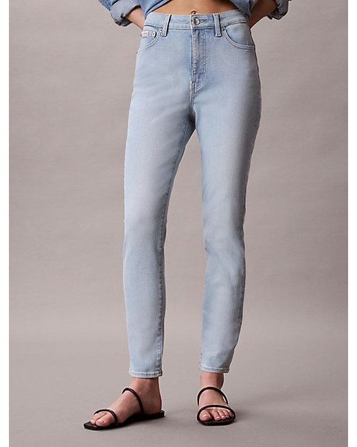 Calvin Klein Blue Jeans High Rise Skinny Jeans