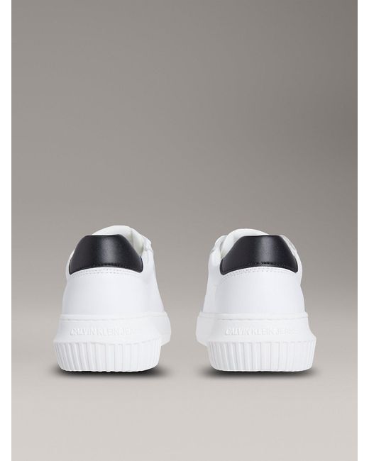 Calvin Klein Metallic Leather Trainers