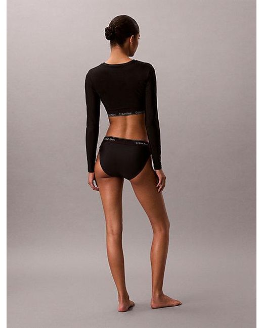 Calvin Klein Black Bikini Bottoms Ck Icon
