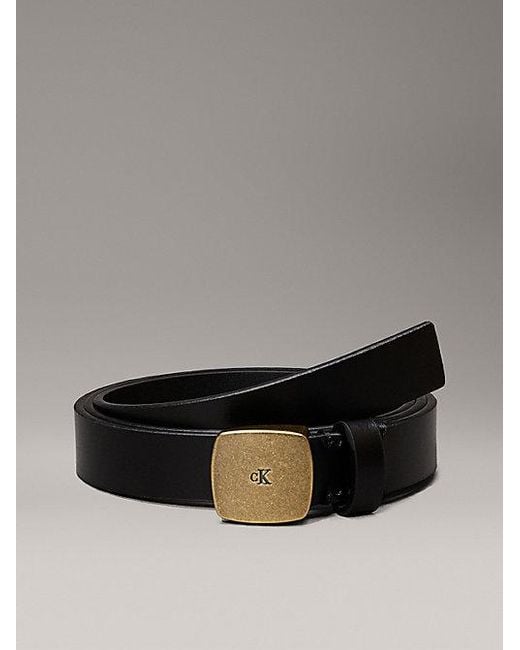 Calvin Klein Black Leather Belt