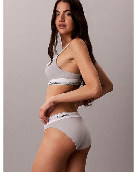 Calvin Klein Brown Bikini Briefs Icon Cotton Modal