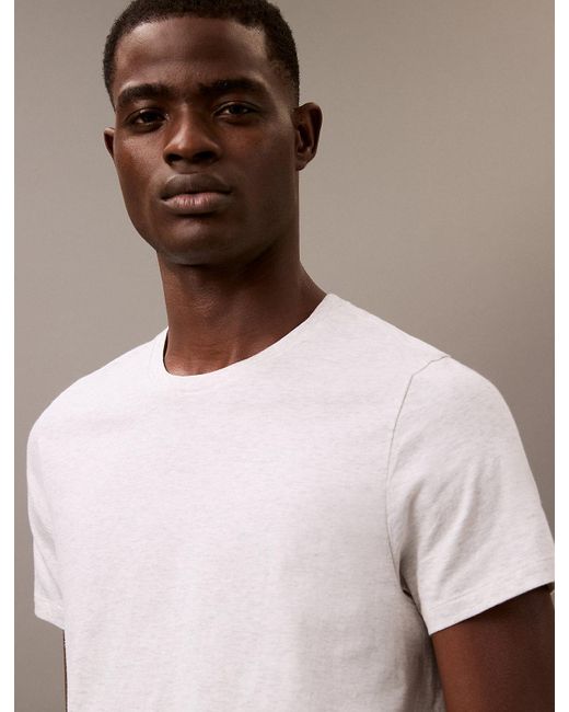Calvin Klein White 3 Pack T-Shirts for men