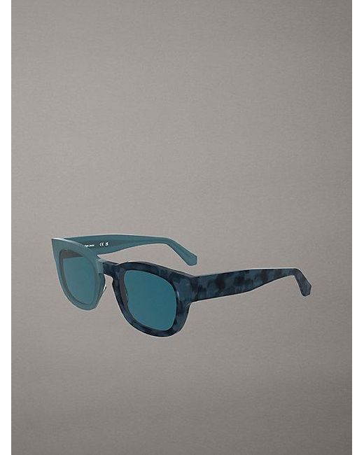 Calvin Klein Blue Round Sunglasses Ckj25601S