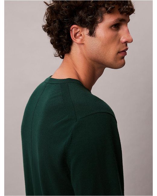 Calvin Klein Multicolor Merino Wool Classic Sweater for men
