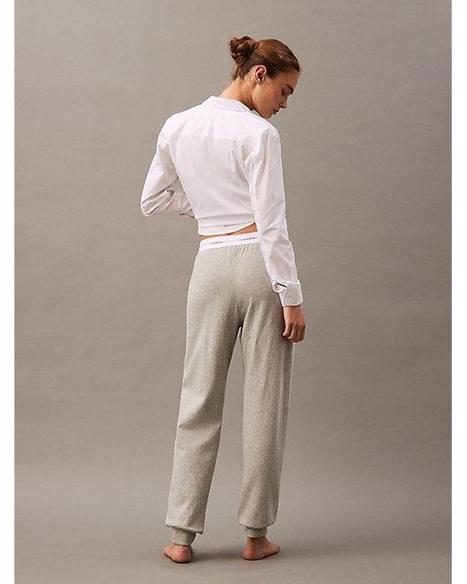 Calvin Klein Gray Modern Terry Joggers