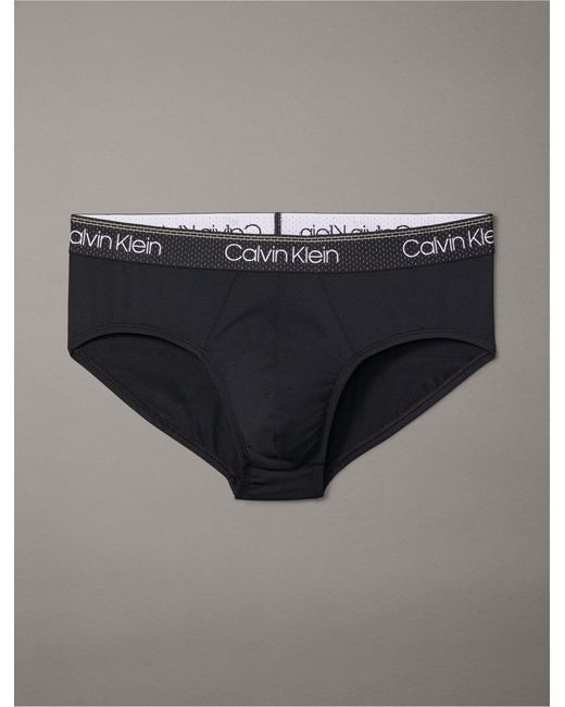 Calvin Klein Gray Micro Stretch Cooling Hip Brief for men