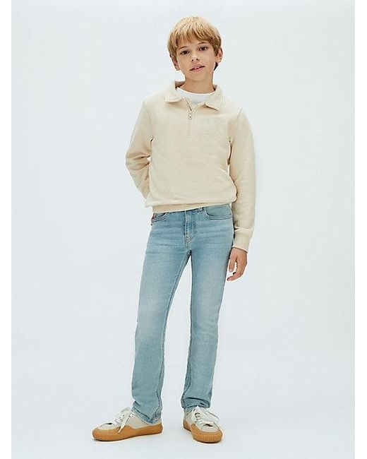 Calvin Klein Blue Jeans Mid Rise Slim Jeans for men