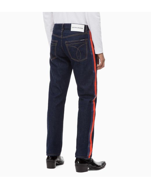 ckj 035 straight taped jeans