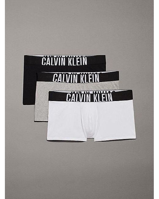 Pack de 3 bóxeres de talla grande - Intense Power Calvin Klein de hombre de color Metallic
