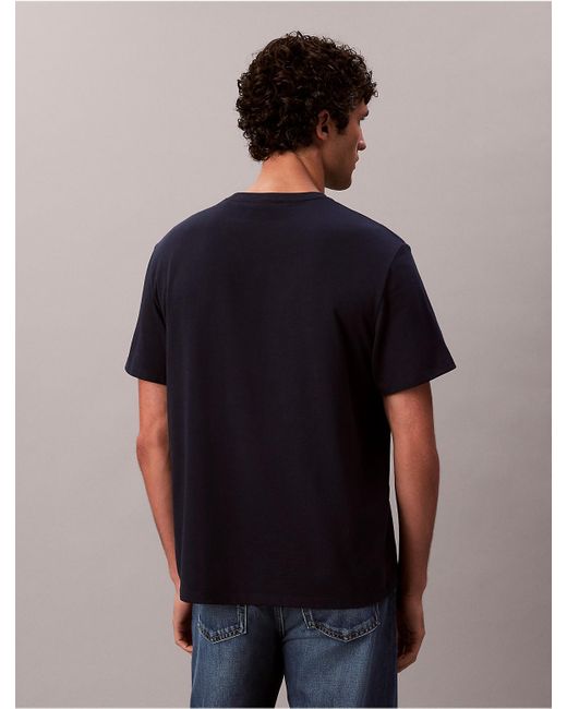 Calvin Klein Blue Calvin Klein Monologo Tee for men