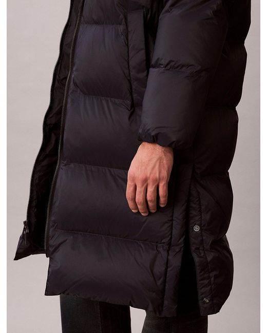 Calvin Klein Multicolor Hooded Nylon Puffer Coat for men