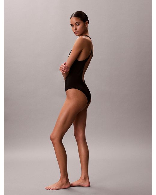 Calvin Klein Black Cross Back Swimsuit