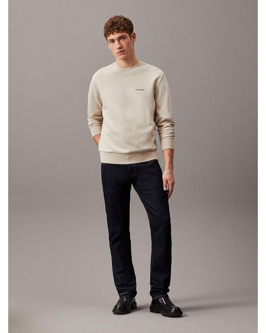 Sweat-shirt en coton Calvin Klein pour homme en coloris Natural