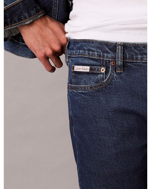 Calvin Klein Blue Slim Tapered Jeans for men