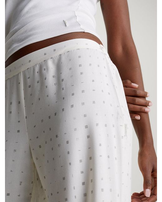 Pantalon de pyjama Calvin Klein en coloris White