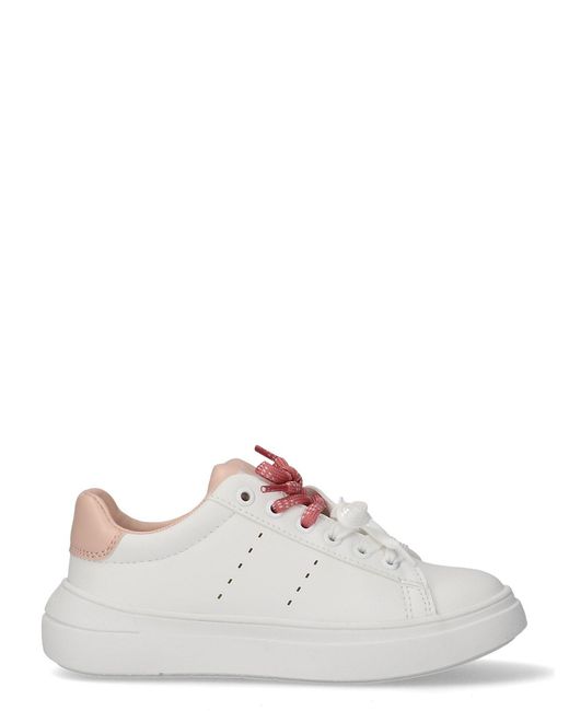 Calvin Klein White Kids Signature Logo Trainers