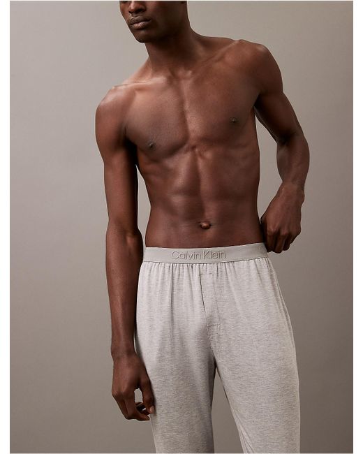 Calvin Klein Brown Ultra Soft Modal Sleep Joggers for men
